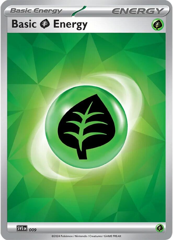 Basic Grass Energy (009)(Holo) [Scarlet & Violet: Stellar Crown] | Clutch Gaming