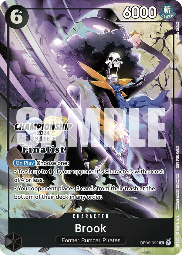 Brook (Championship 2024 Finalist Card Set) [One Piece Promotion Cards] | Clutch Gaming