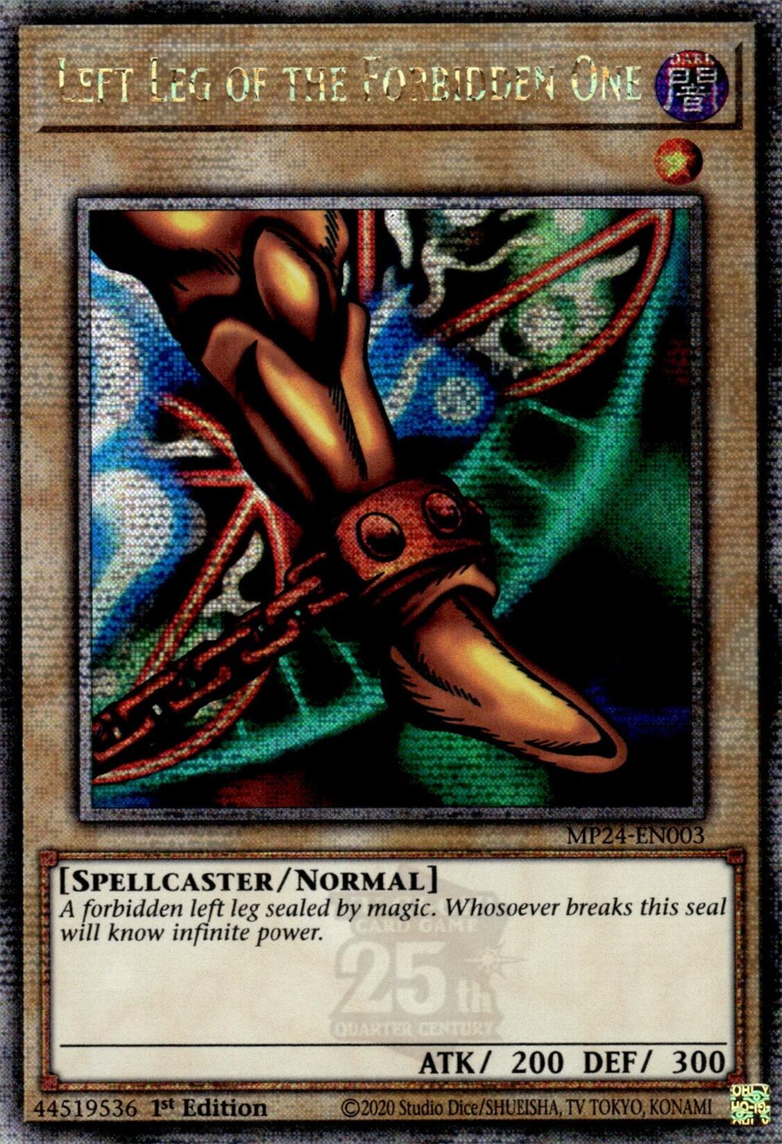 Left Leg of the Forbidden One [MP24-EN003] Quarter Century Secret Rare | Clutch Gaming