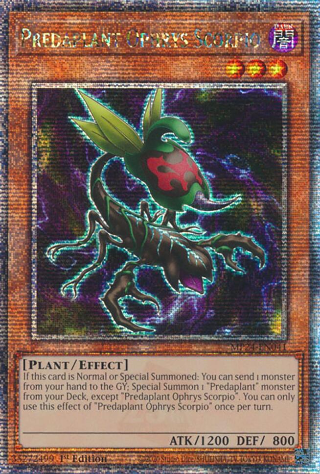 Predaplant Ophrys Scorpio [MP24-EN041] Quarter Century Secret Rare | Clutch Gaming