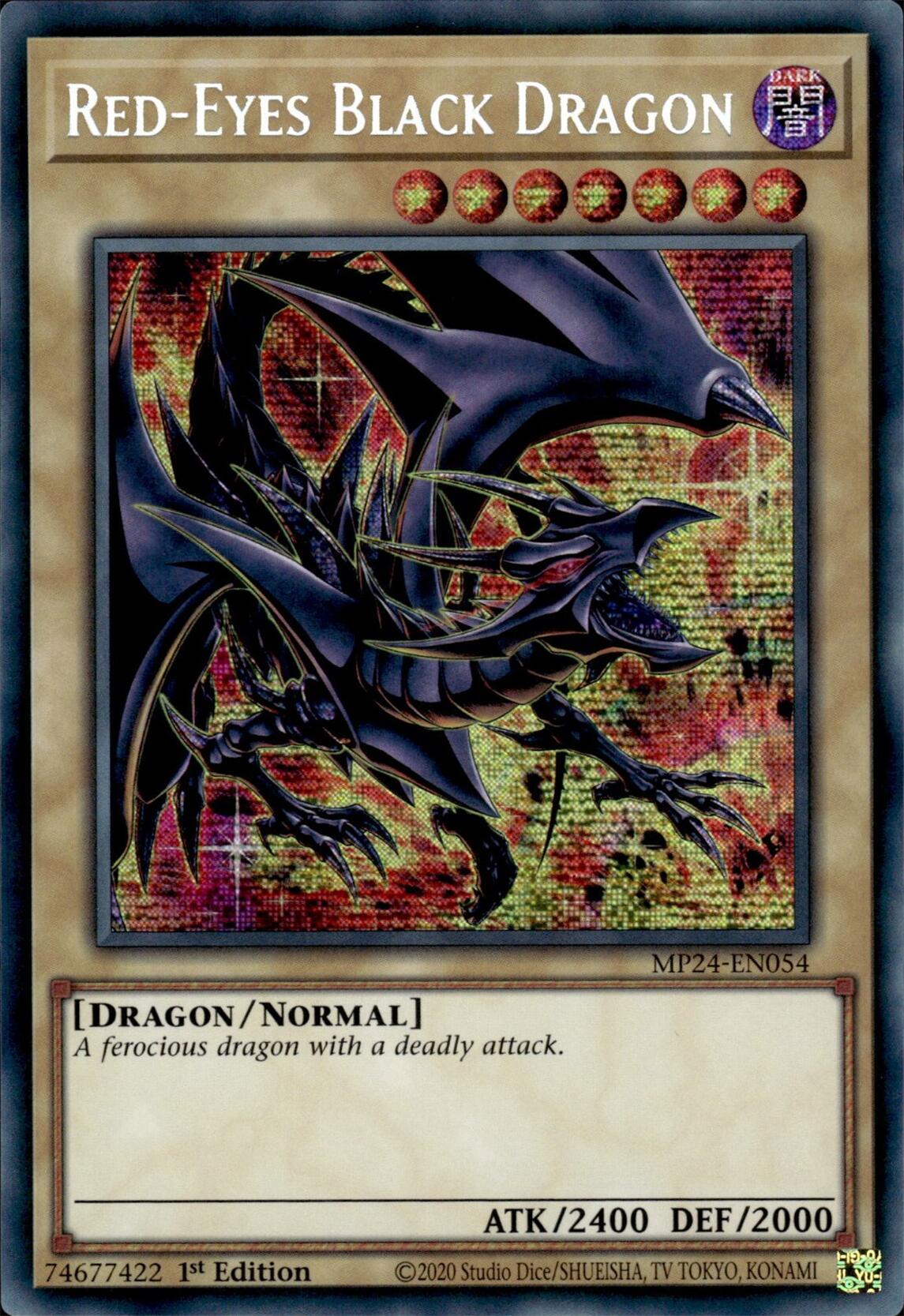 Red-Eyes Black Dragon (Alternate Art) [MP24-EN054] Prismatic Secret Rare | Clutch Gaming