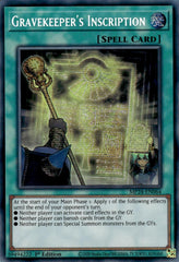 Gravekeeper's Inscription [MP24-EN064] Prismatic Secret Rare | Clutch Gaming