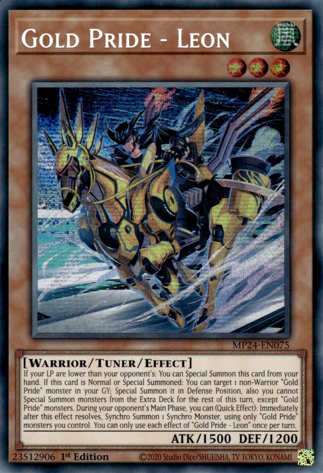 Gold Pride - Leon [MP24-EN075] Prismatic Secret Rare | Clutch Gaming