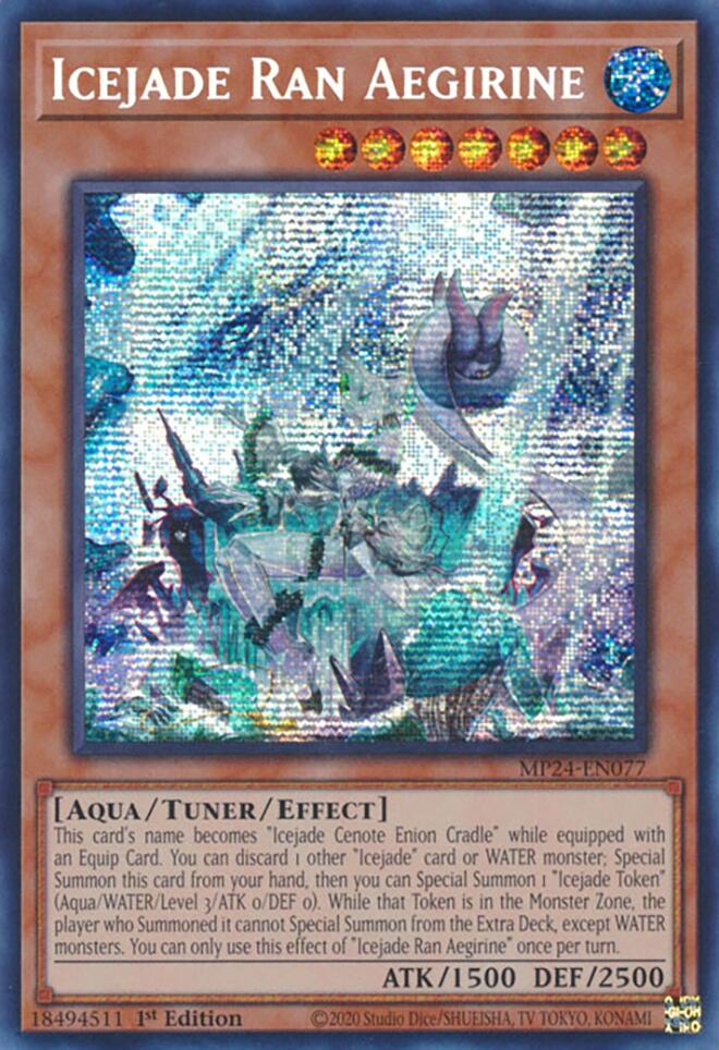 Icejade Ran Aegirine [MP24-EN077] Prismatic Secret Rare | Clutch Gaming