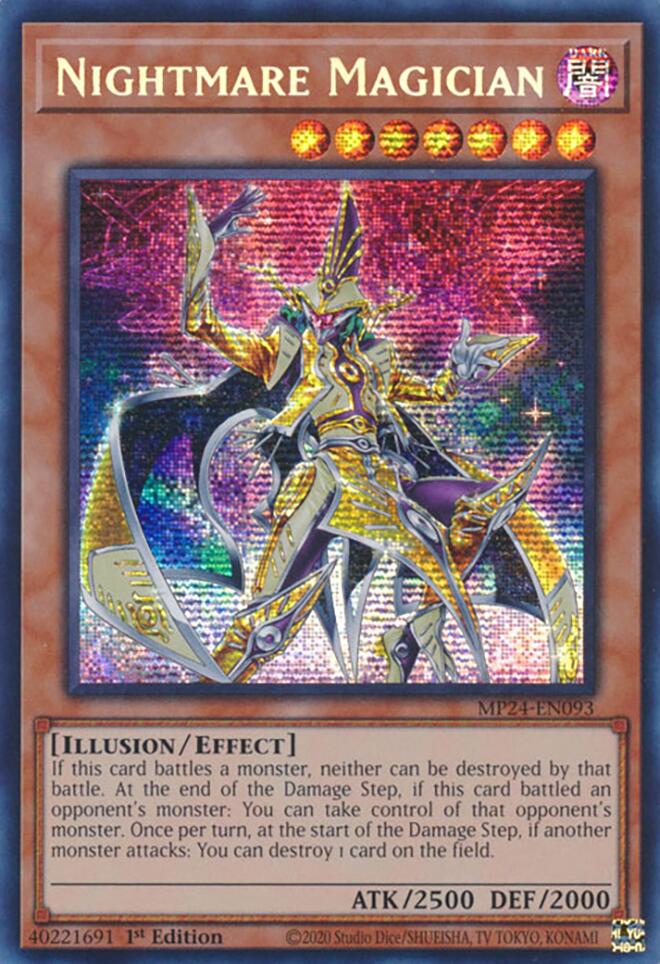 Nightmare Magician [MP24-EN093] Prismatic Secret Rare | Clutch Gaming