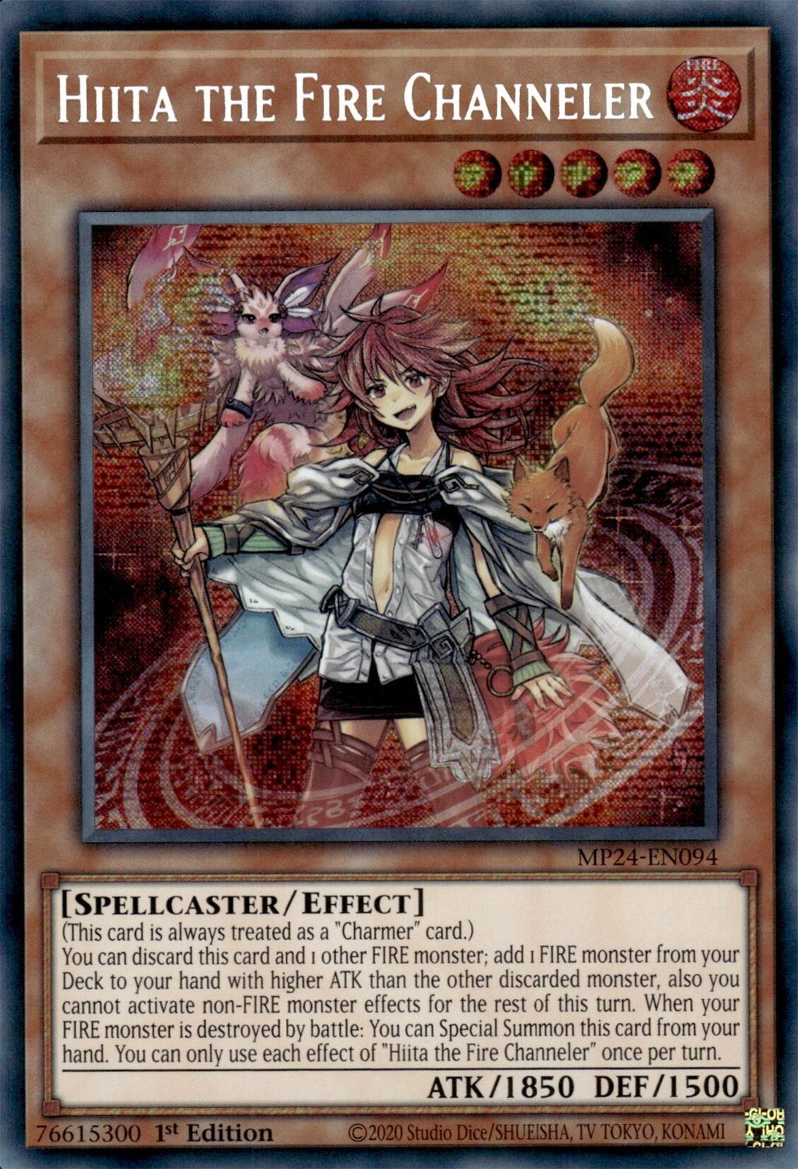 Hiita the Fire Channeler [MP24-EN094] Prismatic Secret Rare | Clutch Gaming