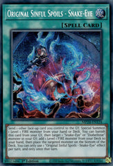 Original Sinful Spoils - Snake-Eye [MP24-EN124] Prismatic Secret Rare | Clutch Gaming