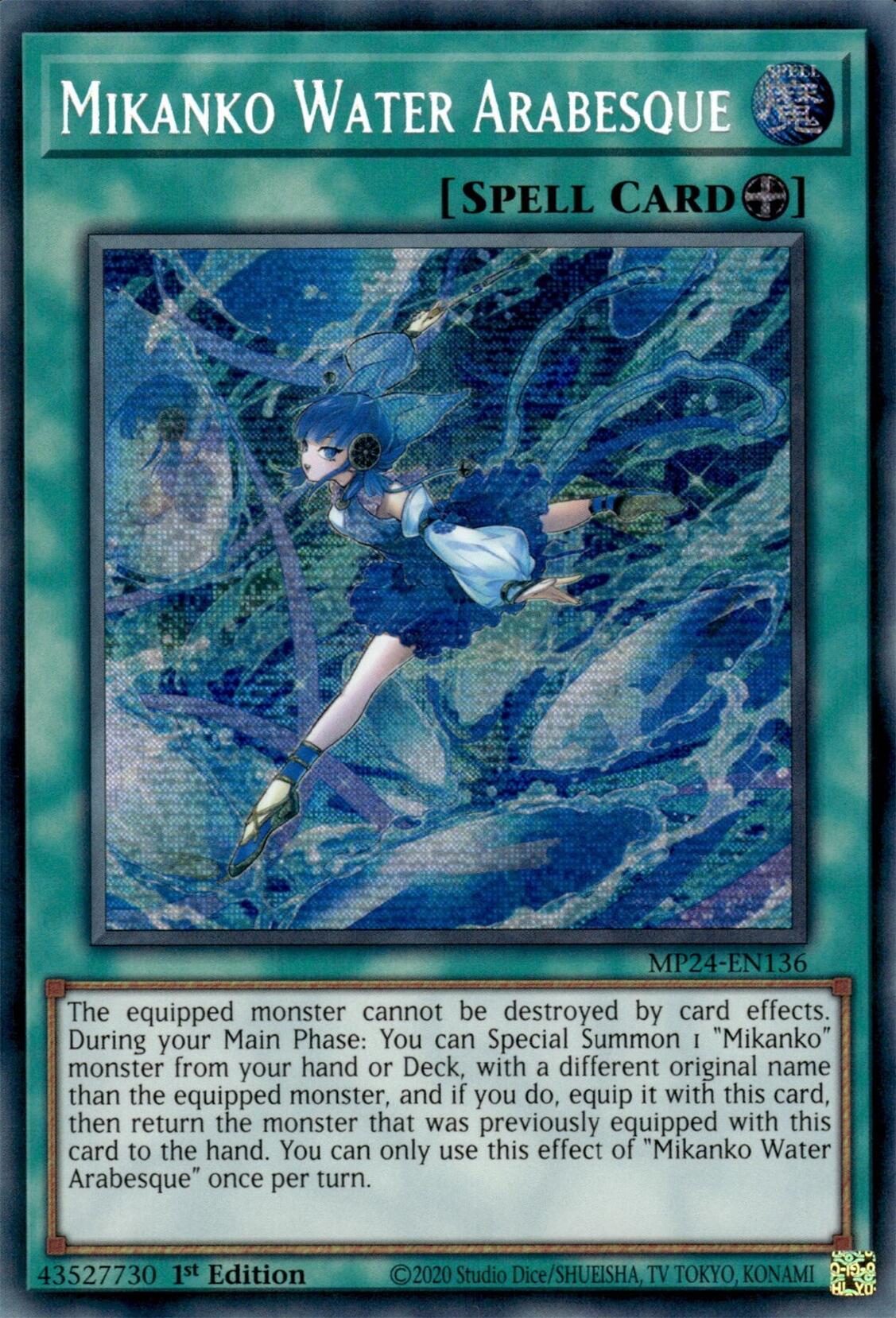 Mikanko Water Arabesque [MP24-EN136] Prismatic Secret Rare | Clutch Gaming