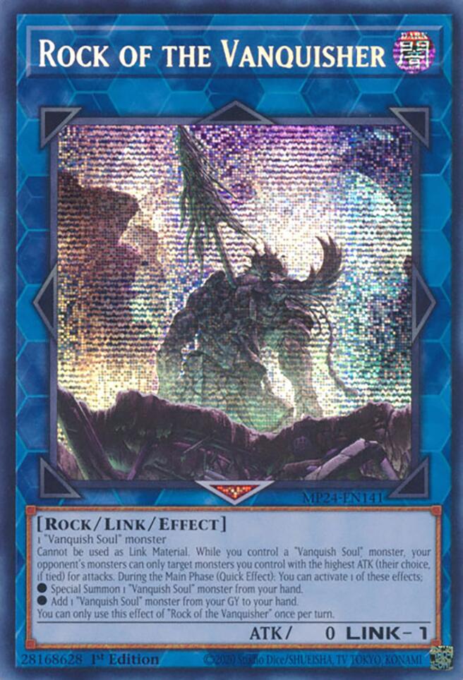 Rock of the Vanquisher [MP24-EN141] Prismatic Secret Rare | Clutch Gaming