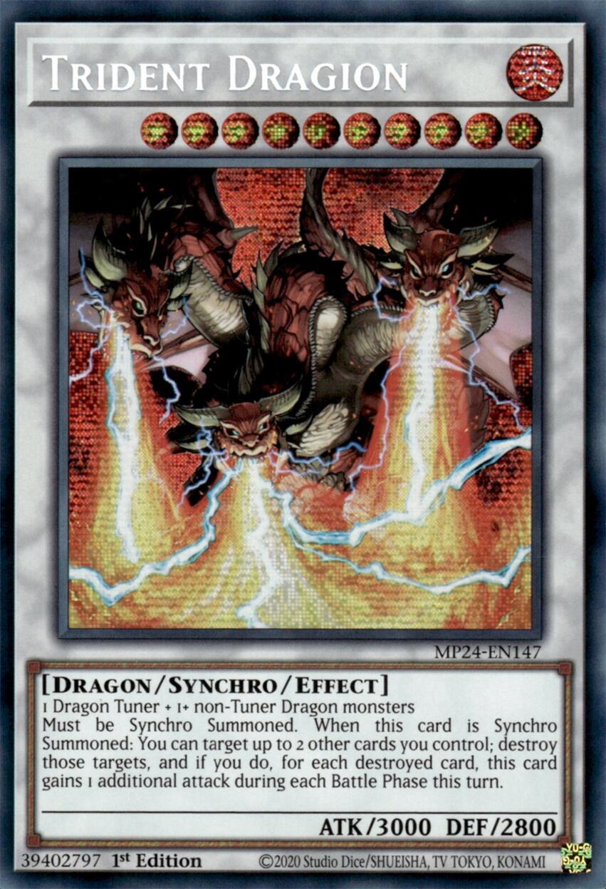 Trident Dragion [MP24-EN147] Prismatic Secret Rare | Clutch Gaming