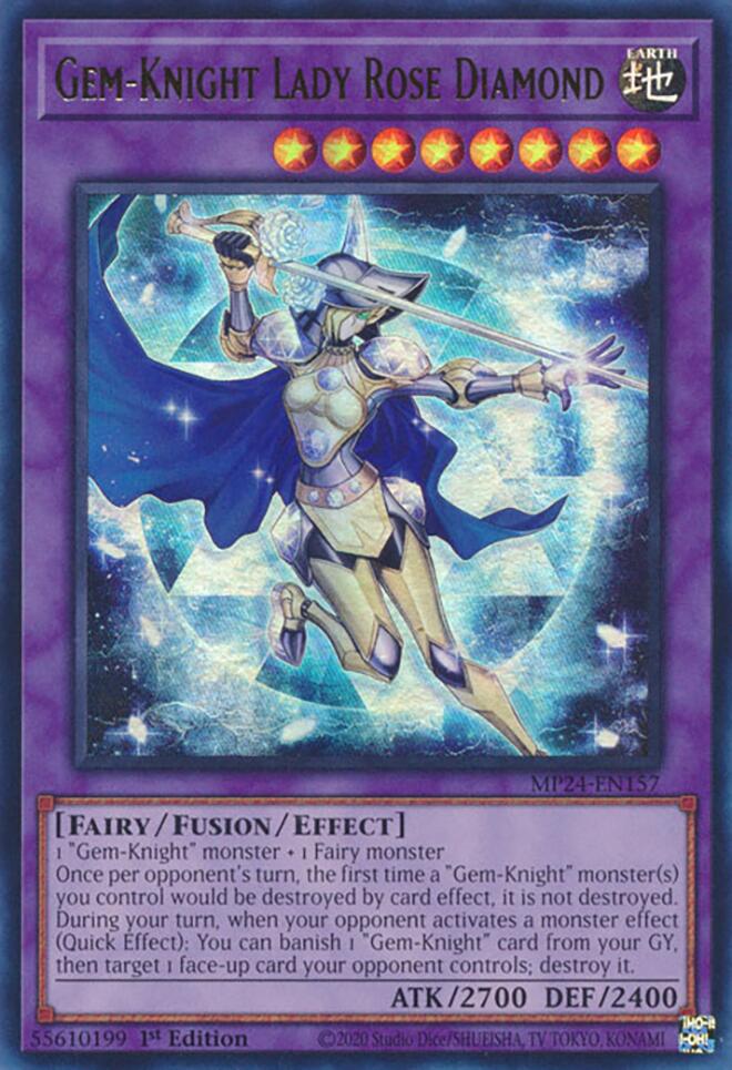 Gem-Knight Lady Rose Diamond [MP24-EN157] Ultra Rare | Clutch Gaming
