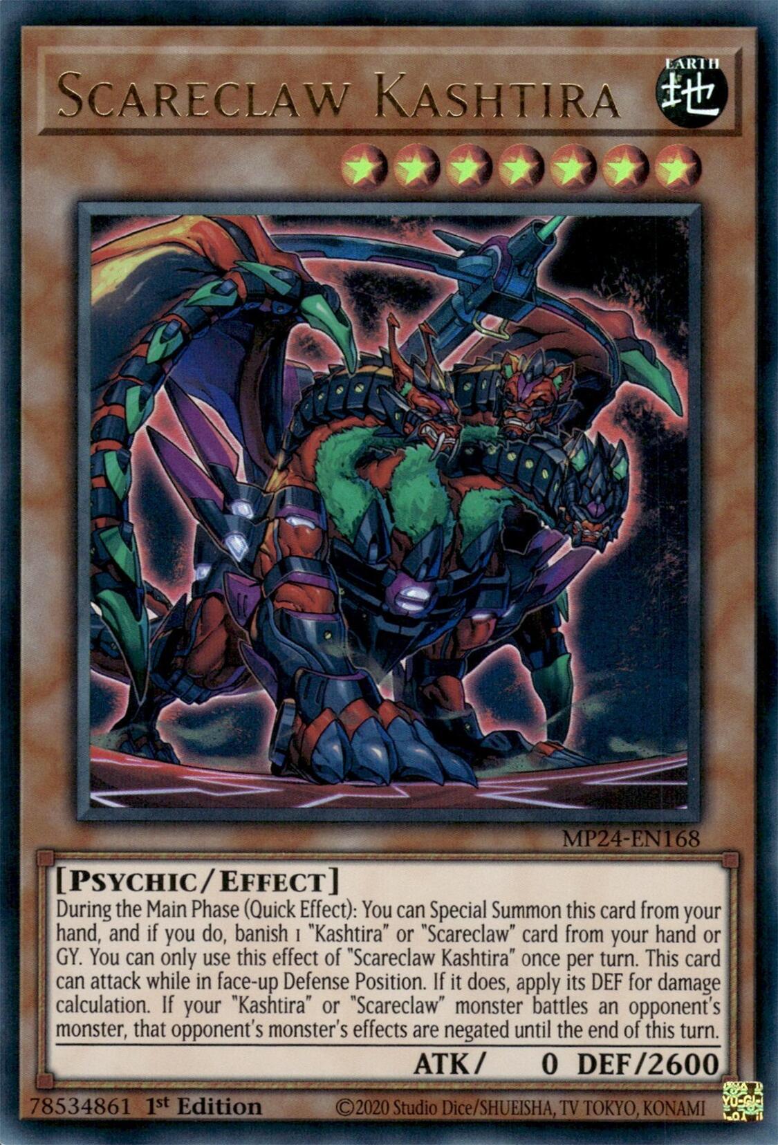 Scareclaw Kashtira [MP24-EN168] Ultra Rare | Clutch Gaming