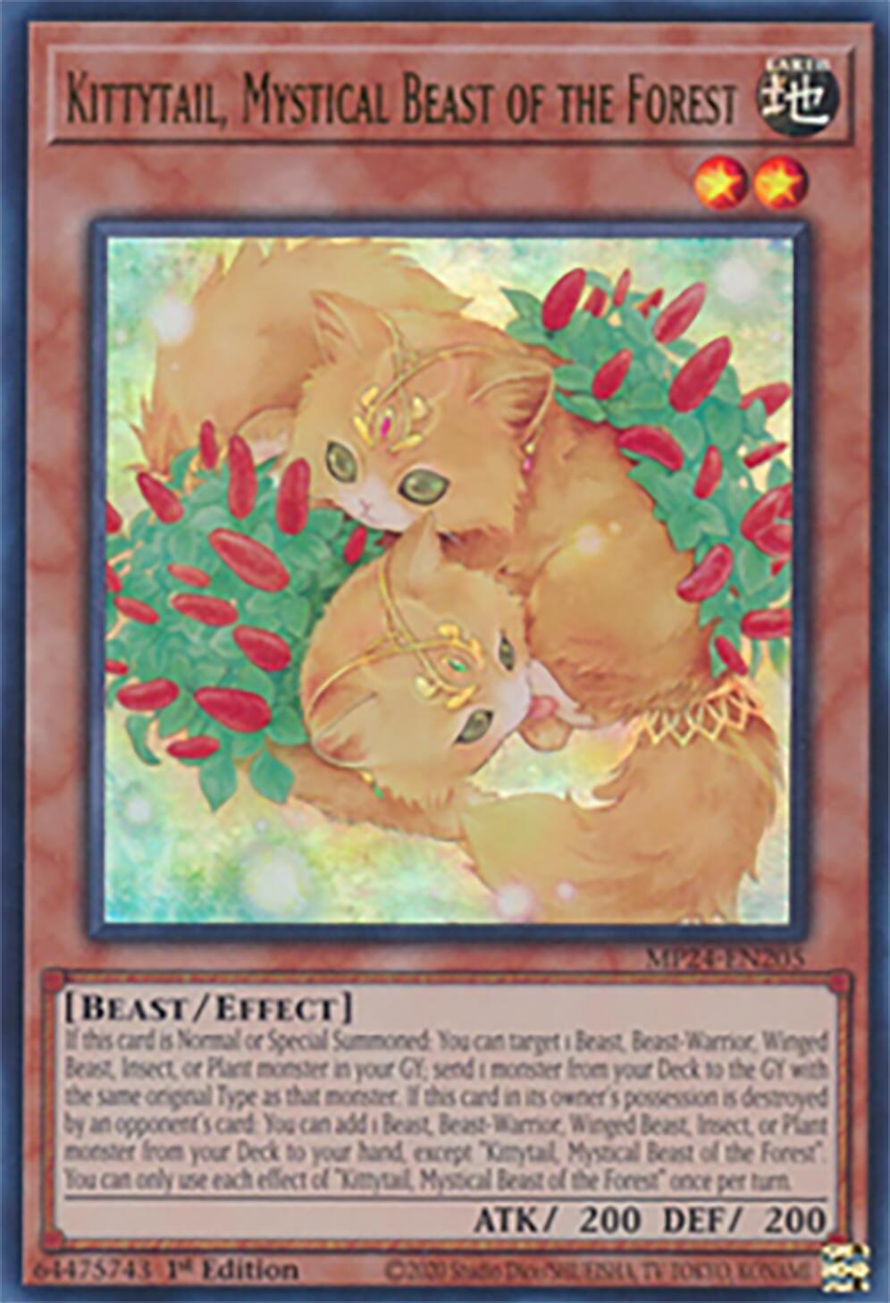 Kittytail, Mystical Beast of the Forest [MP24-EN205] Ultra Rare | Clutch Gaming