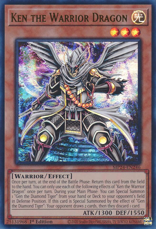 Ken the Warrior Dragon [MP24-EN246] Ultra Rare | Clutch Gaming