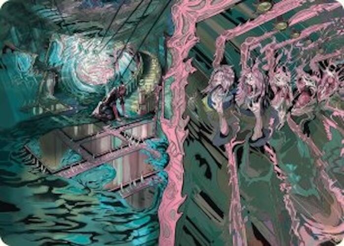 Mirror Room // Fractured Realm Art Card [Duskmourn: House of Horror Art Series] | Clutch Gaming