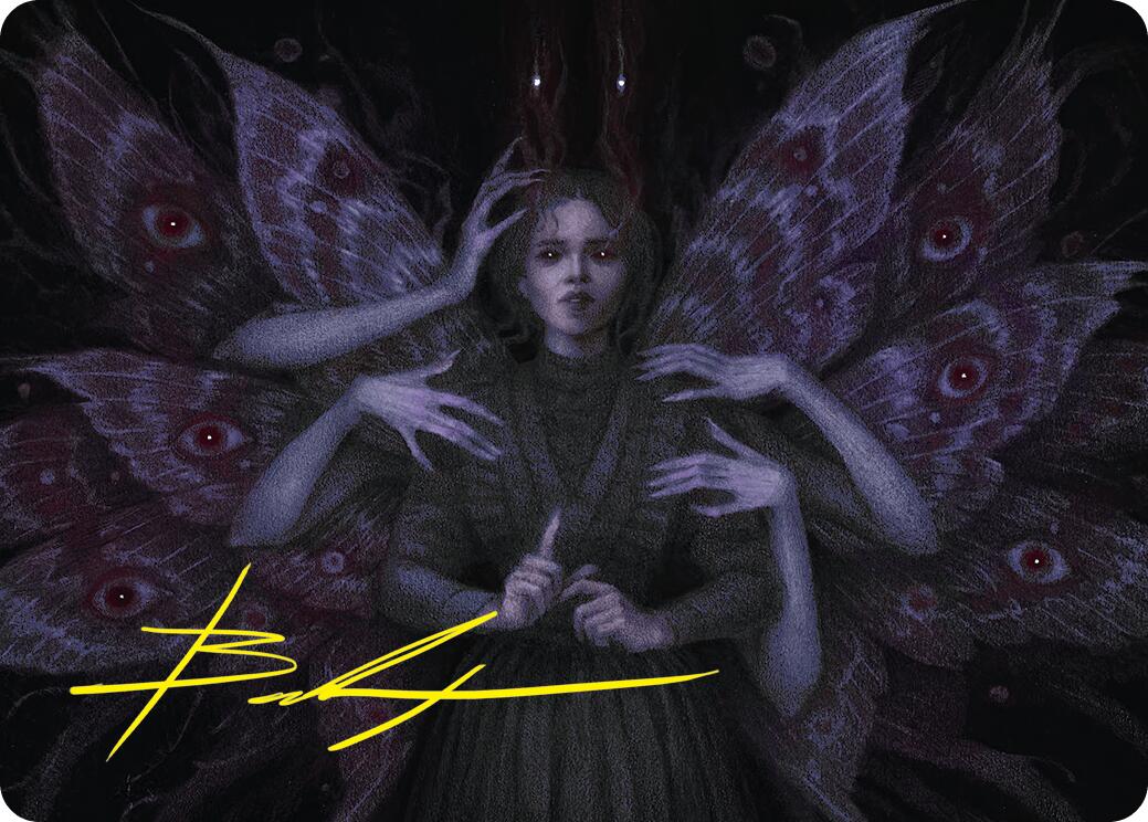 Demonic Counsel Art Card (7/54) (Gold-Stamped Signature) [Duskmourn: House of Horror Art Series] | Clutch Gaming