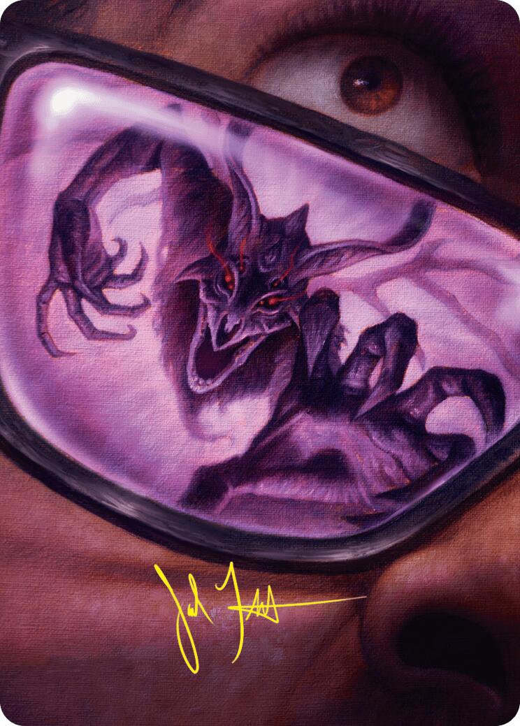 Doomsday Excruciator Art Card (Gold-Stamped Signature) [Duskmourn: House of Horror Art Series] | Clutch Gaming