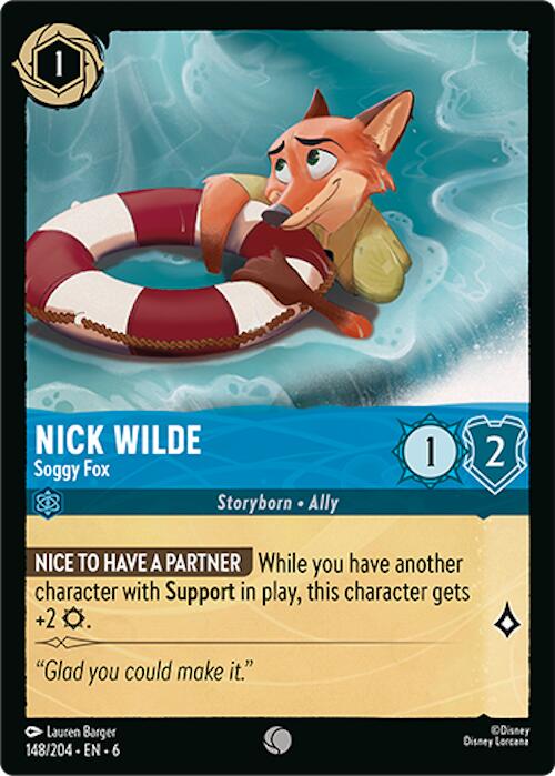 Nick Wilde - Soggy Fox (148/204) [Azurite Sea] | Clutch Gaming