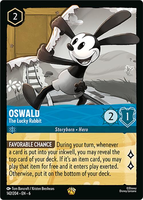 Oswald - The Lucky Rabbit (142/204) [Azurite Sea] | Clutch Gaming