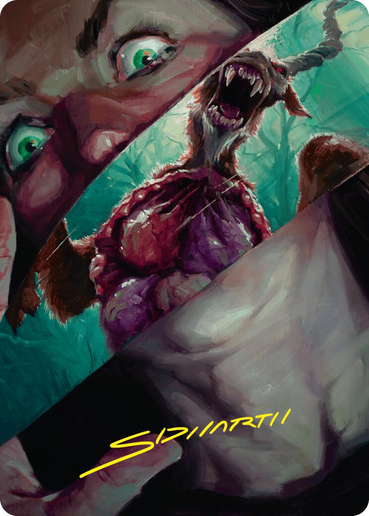 Hauntwoods Shrieker Art Card (Gold-Stamped Signature) [Duskmourn: House of Horror Art Series] | Clutch Gaming