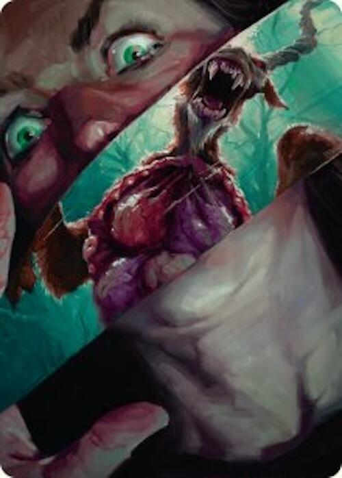 Hauntwoods Shrieker Art Card [Duskmourn: House of Horror Art Series] | Clutch Gaming