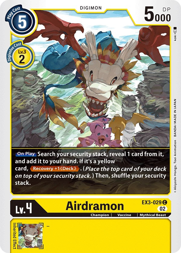 Airdramon [EX3-029] [Draconic Roar] | Clutch Gaming