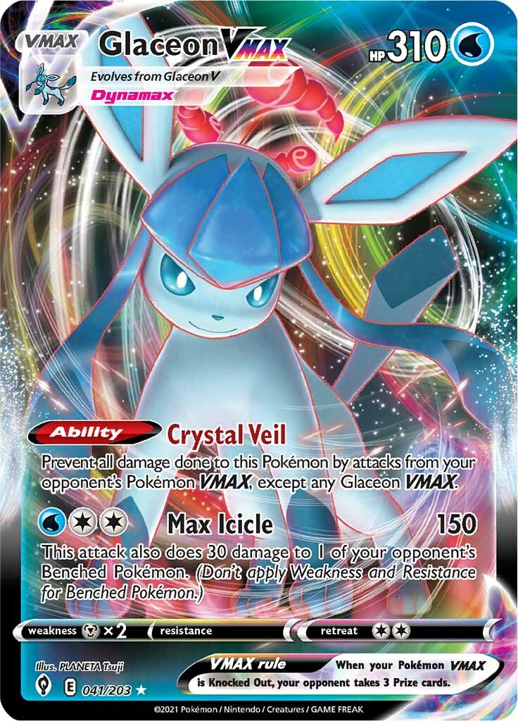 Glaceon VMAX (041/203) [Sword & Shield: Evolving Skies] | Clutch Gaming