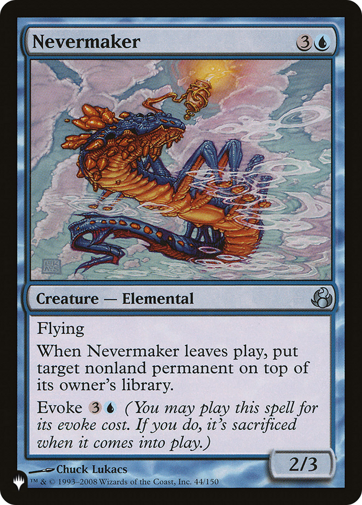 Nevermaker [The List Reprints] | Clutch Gaming