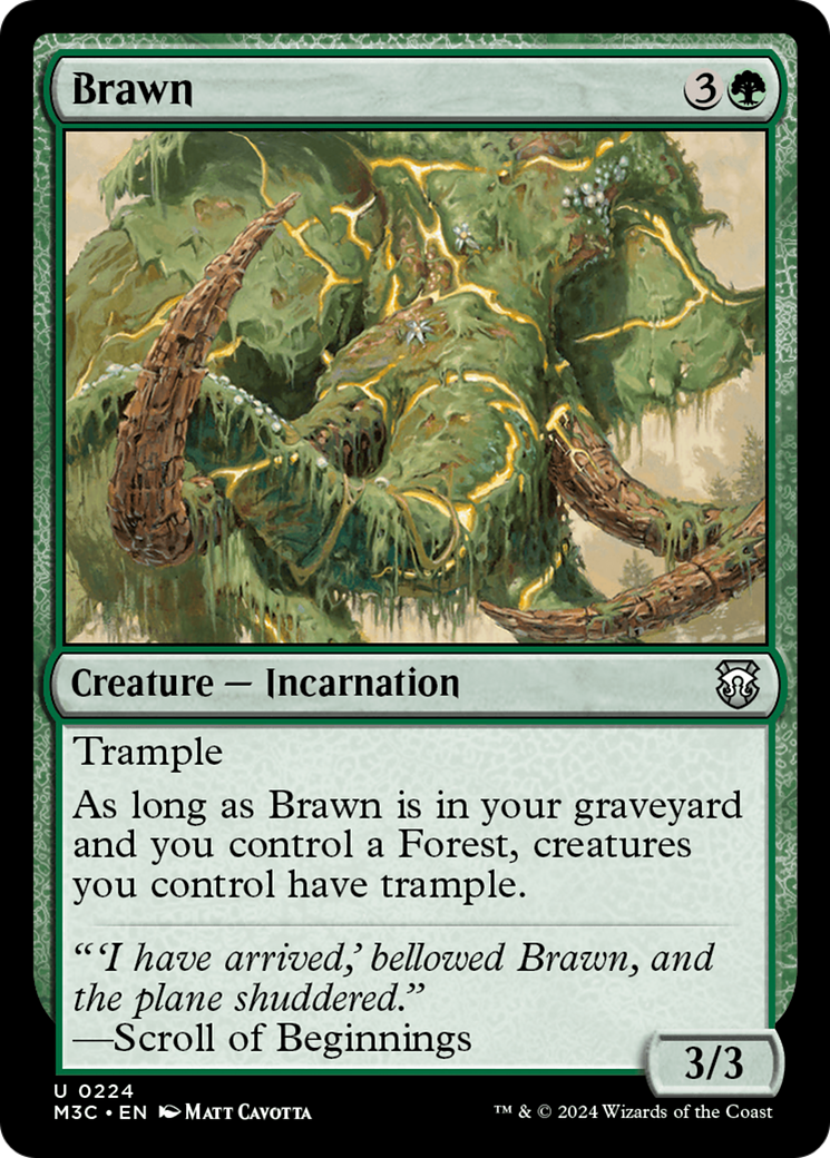 Brawn (Ripple Foil) [Modern Horizons 3 Commander] | Clutch Gaming