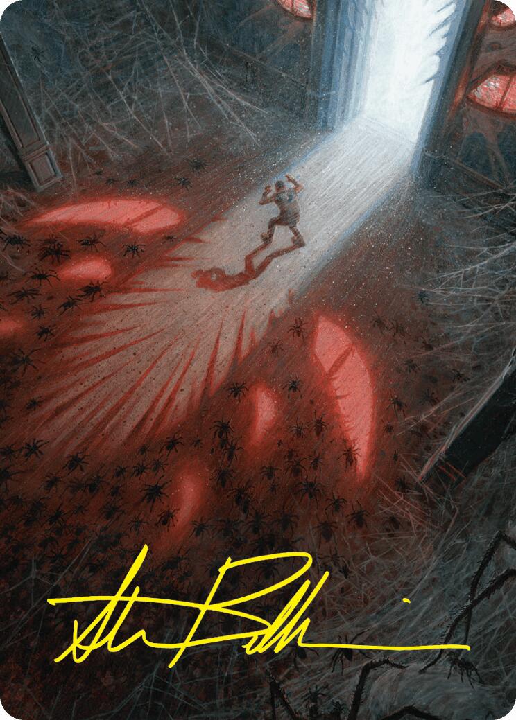 Fear My Authority Art Card (Gold-Stamped Signature) [Duskmourn: House of Horror Art Series] | Clutch Gaming