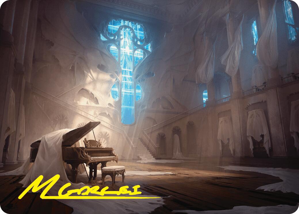 Plains Art Card (Gold-Stamped Signature) [Duskmourn: House of Horror Art Series] | Clutch Gaming