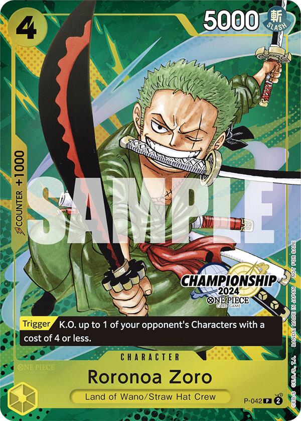 Roronoa Zoro (CS 2024 Event Pack Finalist) [One Piece Promotion Cards] | Clutch Gaming