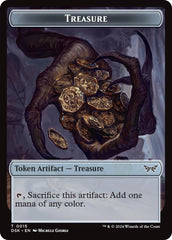 Angel // Treasure Double-Sided Token [Duskmourn: House of Horror Commander Tokens] | Clutch Gaming