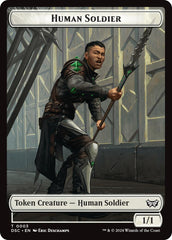 Human soldier // Scarecrow Double-Sided Token [Duskmourn: House of Horror Commander Tokens] | Clutch Gaming