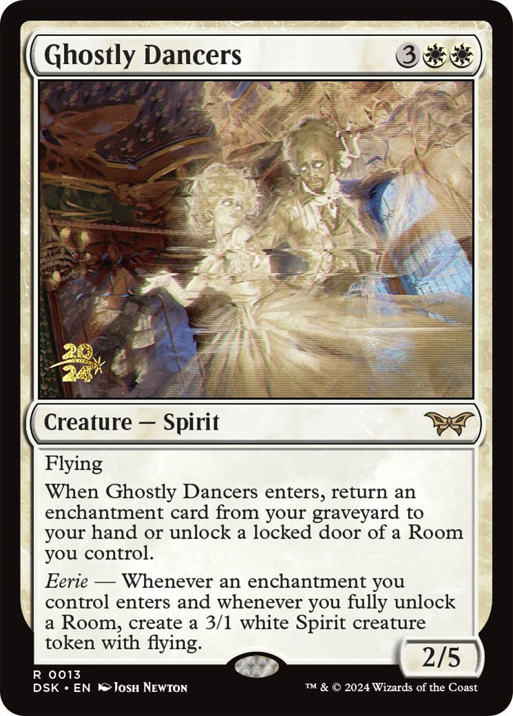 Ghostly Dancers [Duskmourn: House of Horror Prerelease Promos] | Clutch Gaming