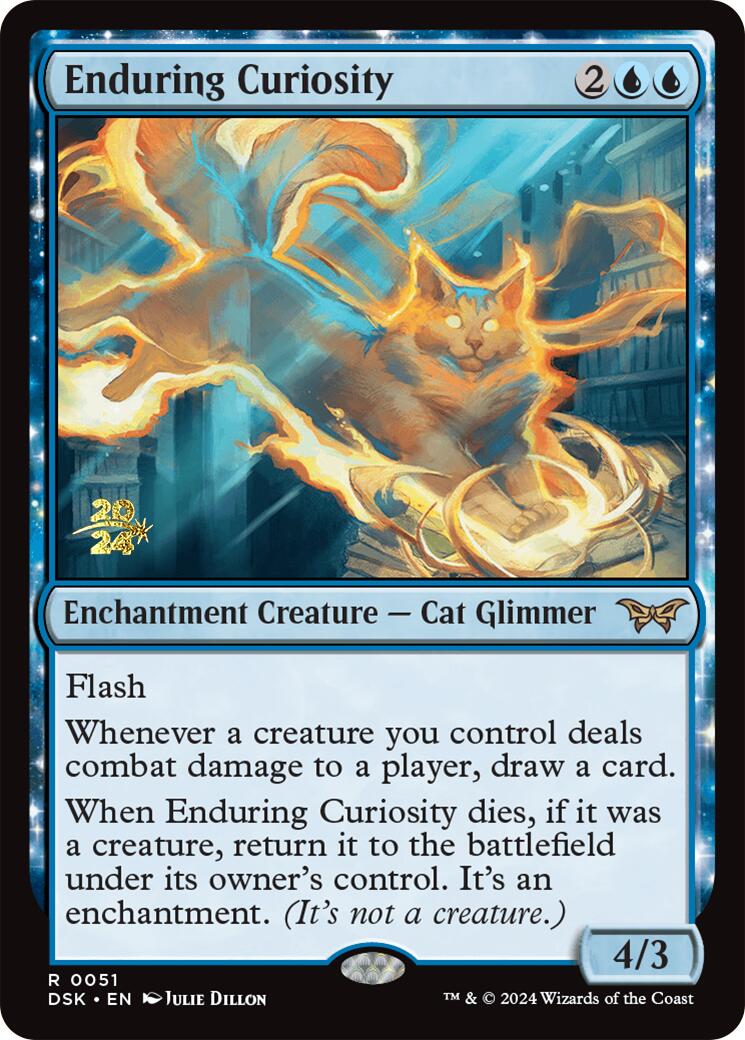 Enduring Curiosity [Duskmourn: House of Horror Prerelease Promos] | Clutch Gaming