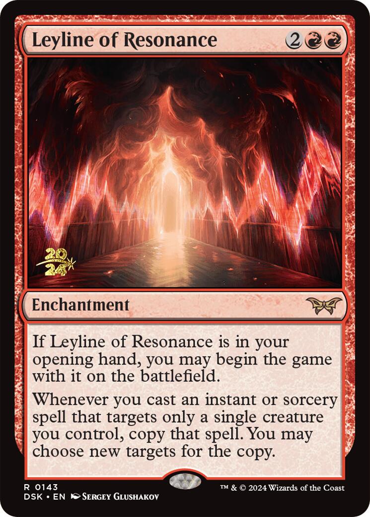 Leyline of Resonance [Duskmourn: House of Horror Prerelease Promos] | Clutch Gaming