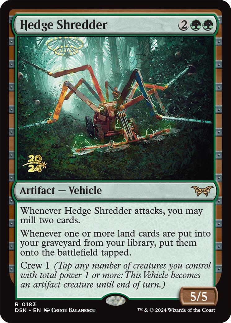 Hedge Shredder [Duskmourn: House of Horror Prerelease Promos] | Clutch Gaming