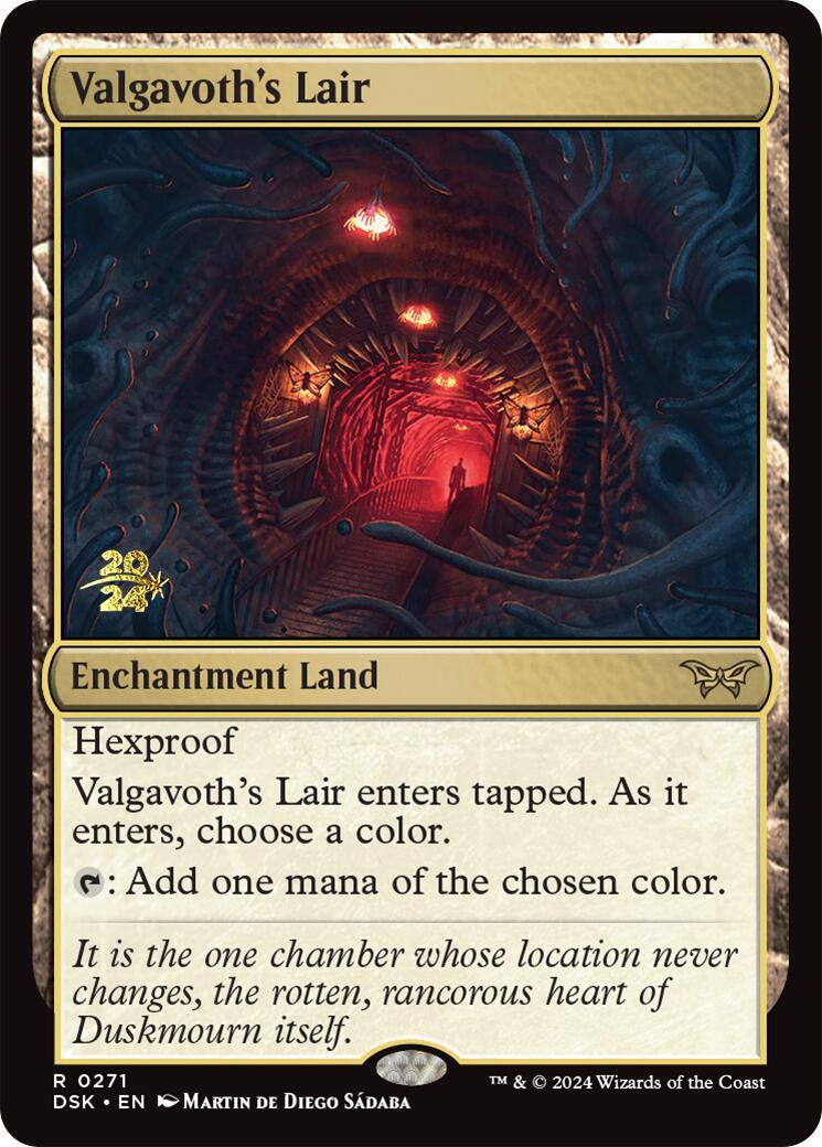 Valgavoth's Lair [Duskmourn: House of Horror Prerelease Promos] | Clutch Gaming