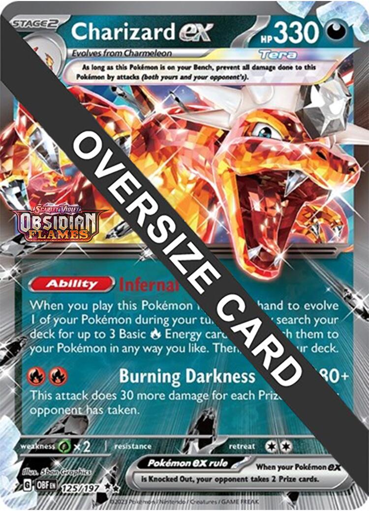 Charizard ex (125/197 - Jumbo Card) [Scarlet & Violet: Obsidian Flames] | Clutch Gaming