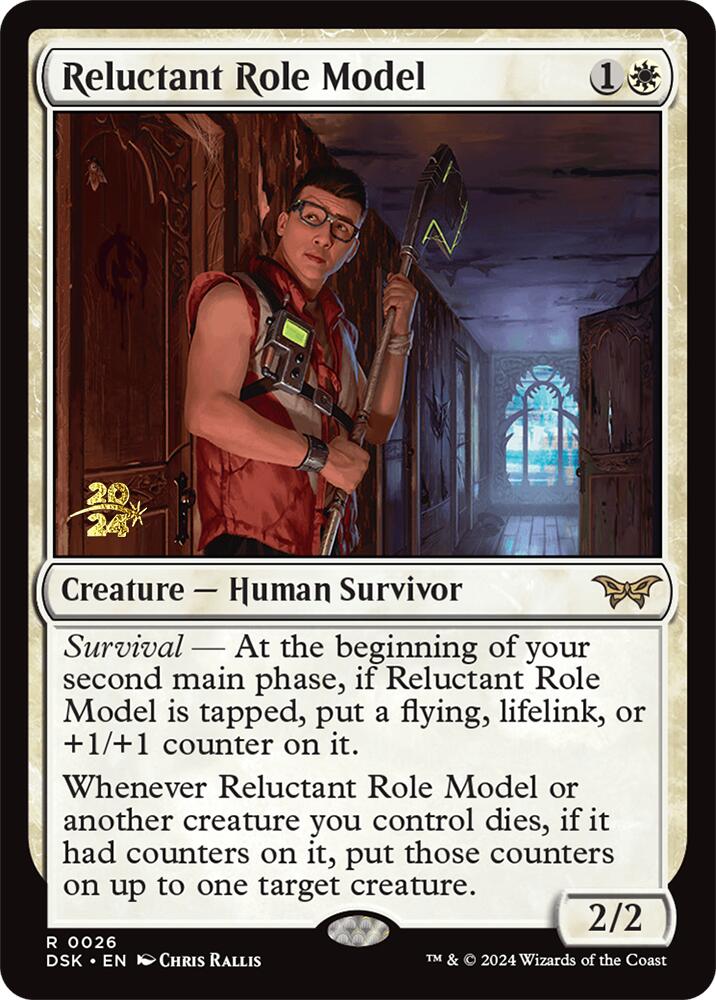 Reluctant Role Model (0026) [Duskmourn: House of Horror Prerelease Promos] | Clutch Gaming