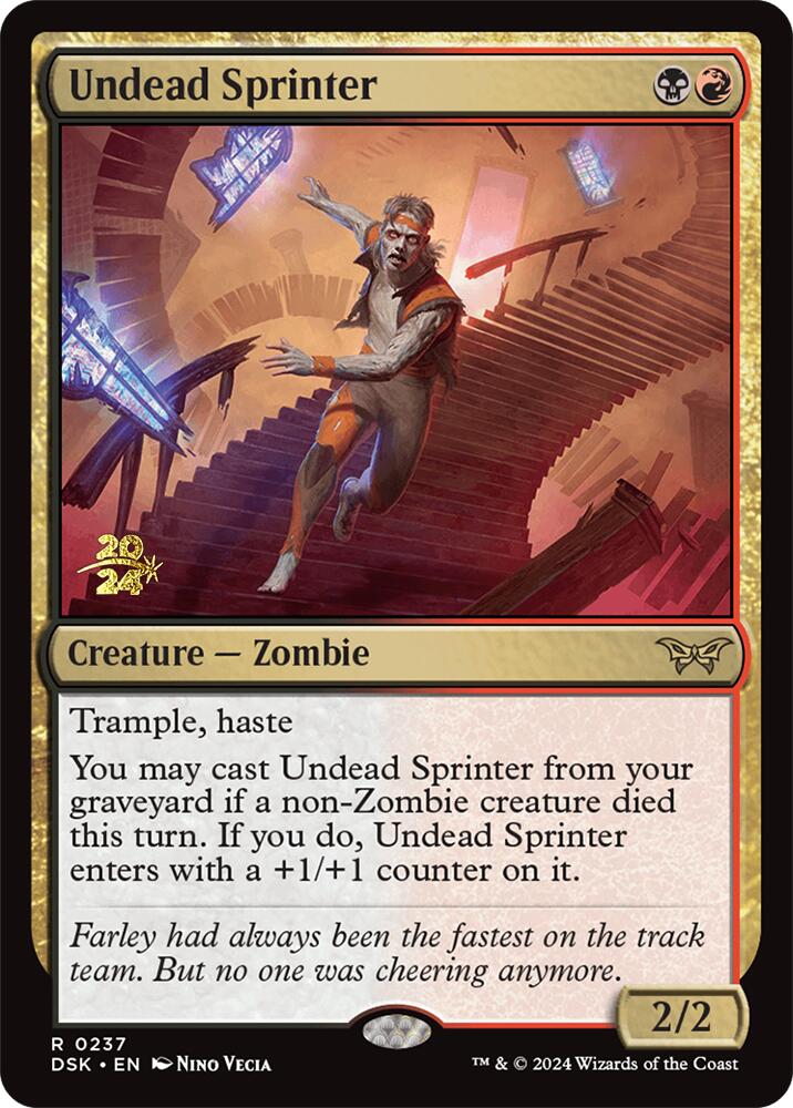 Undead Sprinter [Duskmourn: House of Horror Prerelease Promos] | Clutch Gaming