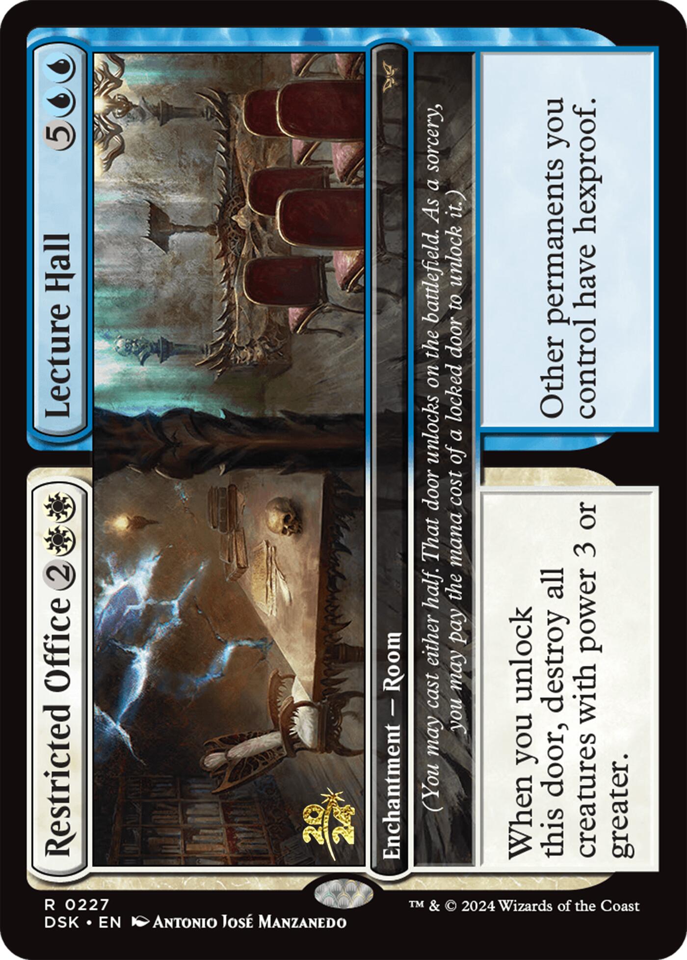 Restricted Office // Lecture Hall [Duskmourn: House of Horror Prerelease Cards] | Clutch Gaming