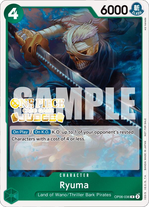 Ryuma (Judge Pack Vol. 4) [One Piece Promotion Cards] | Clutch Gaming