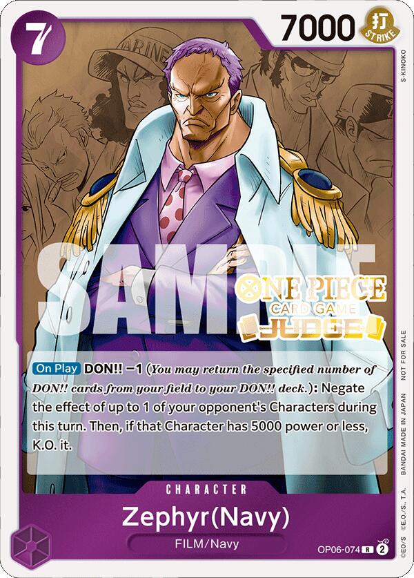 Zephyr (Navy) (Judge Pack Vol. 4) [One Piece Promotion Cards] | Clutch Gaming