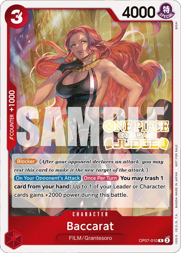 Baccarat (Judge Pack Vol. 4) [One Piece Promotion Cards] | Clutch Gaming