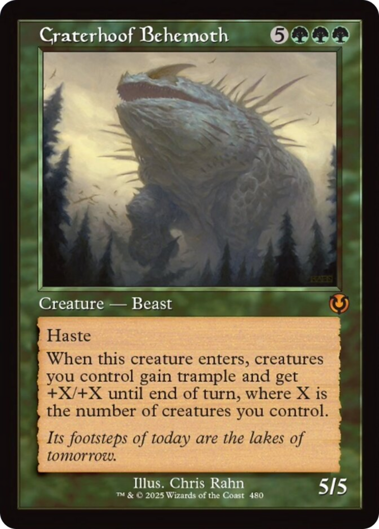 Craterhoof Behemoth (Retro Frame) [Innistrad Remastered] | Clutch Gaming