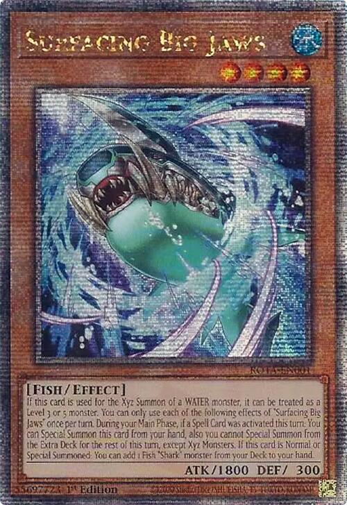 Surfacing Big Jaws (Quarter Century Secret Rare) [ROTA-EN001] Quarter Century Secret Rare | Clutch Gaming