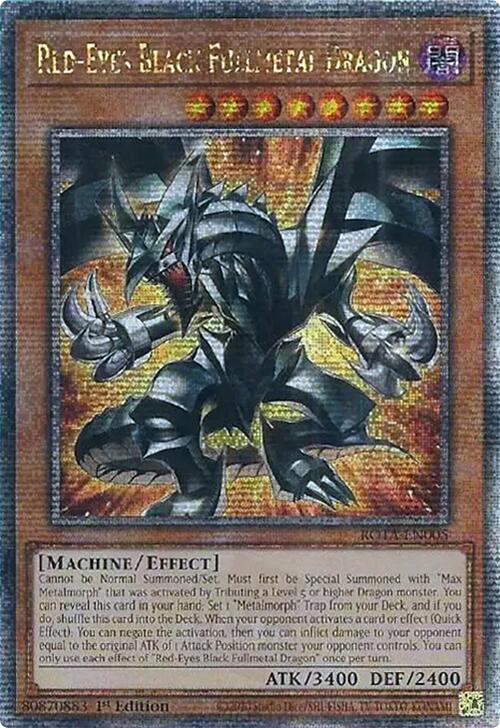 Red-Eyes Black Fullmetal Dragon (Quarter Century Secret Rare) [ROTA-EN005] Quarter Century Secret Rare | Clutch Gaming