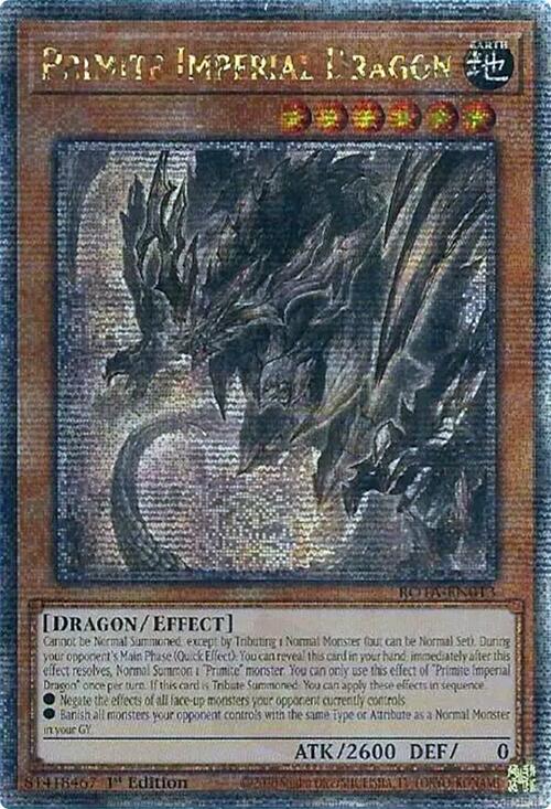 Primite Imperial Dragon (Quarter Century Secret Rare) [ROTA-EN013] Quarter Century Secret Rare | Clutch Gaming
